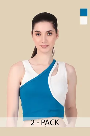 Mast & Harbour Cotton Bralette Crop Top