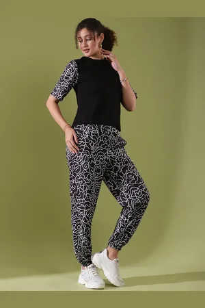 Moda Rapido Printed Top With Joggers Co-Ords