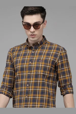 Ralph Lauren U S Polo Assn Denim Co Men Blue Tartan Checks Checked Casual Shirt