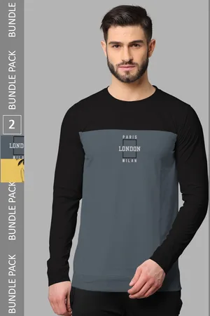 bullmer Pack Of 2 Graphic Printed Hooded Cotton T-shirt