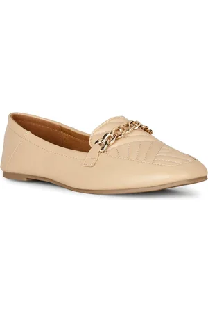 Bata Textured Embellished Square Toe Ballerinas