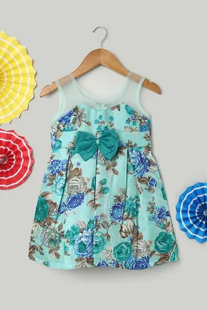 BownBee Floral Print A-Line Midi Dress