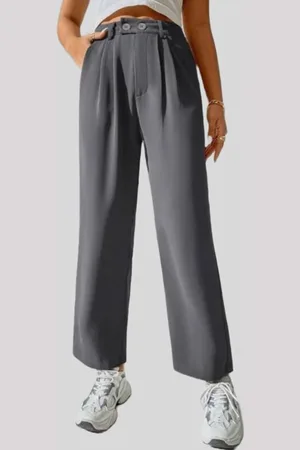 Chemistry Women Comfort Flared High-Rise Trousers