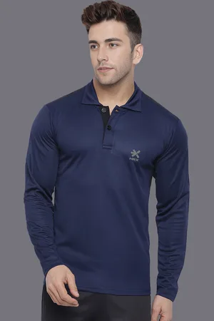 HRX Men Solid Polo Collar Rapid-Dry Sports T-shirt