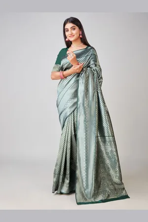 Varanga Ethnic Motifs Zari Woven Banarasi Saree