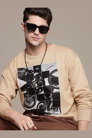 Roadster Men Printed Relaxed Fit Terry Sweatshirt