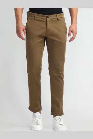 Arrow Men Slim Fit Mid-Rise Chinos Trousers