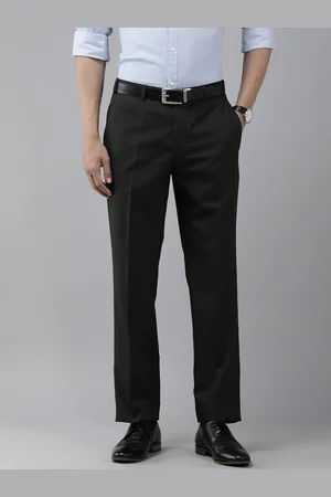 Park Avenue Men Solid Formal Trousers