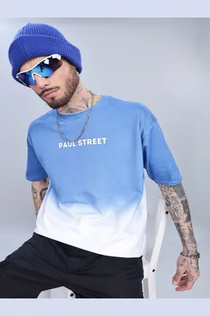 PAUL STREET Men Colourblocked Bio Finish Boxy T-shirt