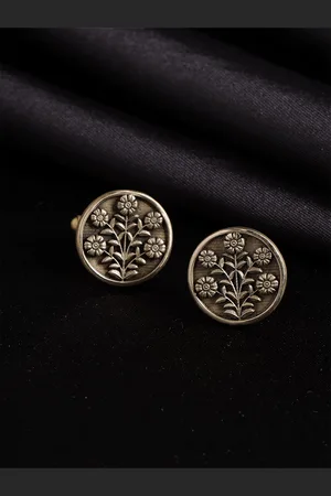 COSA NOSTRAA Gold-Plated Eternal Garden Round Cufflinks