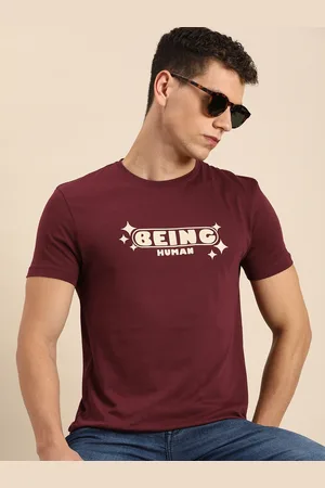 Being Human Pure Cotton Brand Logo Printed Casual T-shirt