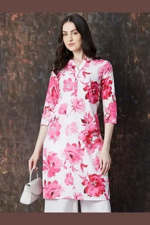 Lifestyle Women Floral Printed Flared Sleeves Kurta