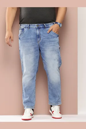 Sztori Men Plus Size Slim Tapered Fit Stretchable Jeans