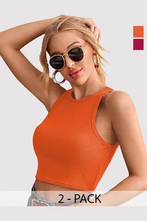 Mast & Harbour Cotton Crop Top