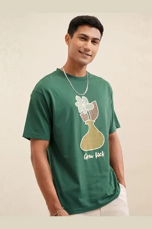 LocoMotive Premium Men Graphic Printed Round Neck Relaxed Fit Tshirt