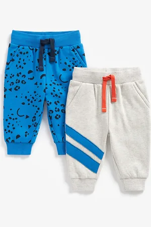 Mothercare Infant Boys Pack of 2 Printed Pure Cotton Joggers