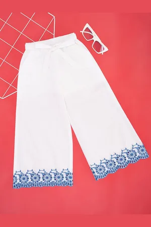 Pantaloons Girls Printed Cotton Trousers