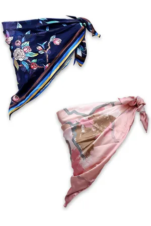 Leeza Store Women Pack Of 2 Printed Scarves