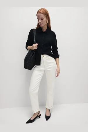 Marks & Spencer Women Boyfriend Fit High-Rise Jeans