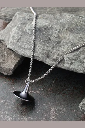 French Accent Men Silver-Plated Necklace