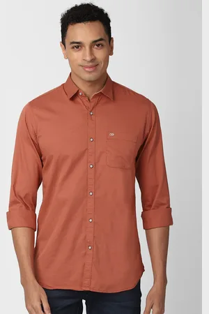 Peter England Men Slim Fit Cotton Shirt