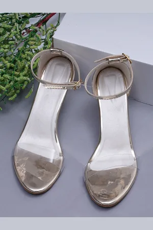 Misto Open Toe Comfortable Slim Heels With Ankle Loop