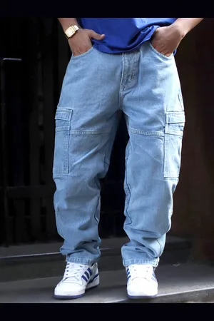 Powerlook Men Boyfriend Fit Mid-Rise Cargo Jeans