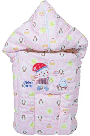 MeeMee Kids Pink Printed Cozy Carry Nest Bag