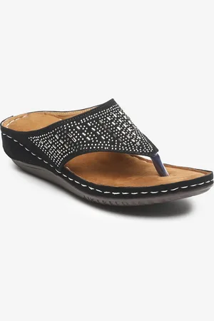 Misto Women Embellished Open Toe Flats