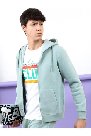Highlander Men Blue Hooded Sweatshirt