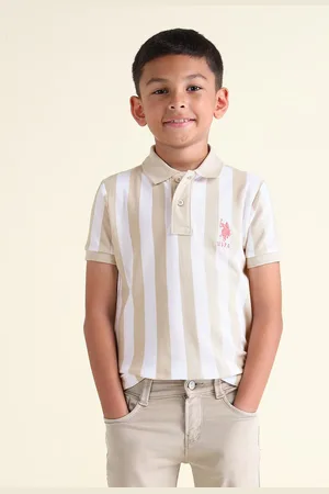 Ralph Lauren Boys Striped Polo Pure Cotton T-shirt