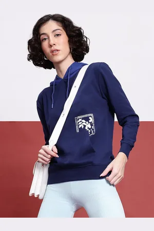 DressBerry Urban Indie Print Contrast Hood Sweatshirt
