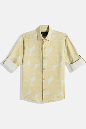 CHARCHIT Boys Comfort Geometric Printed Casual Shirt