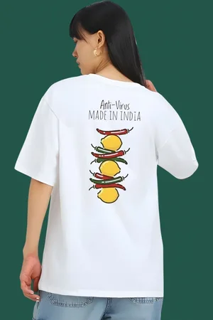 DressBerry Women Graphic Printed Round Neck Cotton Oversized T-shirt