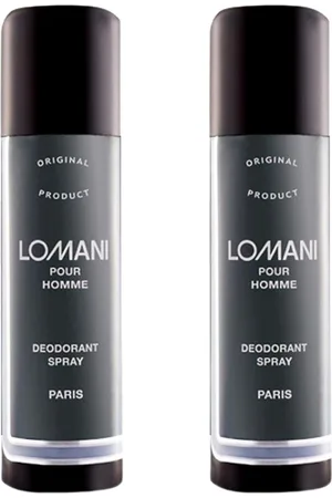 LOMANI Set Of 2 Pour Homme Long Lasting Deodorant Spray - 200g Each