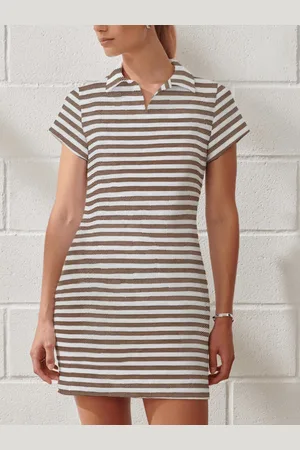 The Dry State Striped Cotton Bodycon Dress