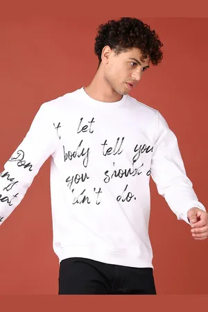 V-Mart Men Typography Printed Cotton Sweatshirt