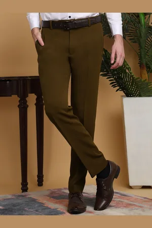 KLOTTHE Men Solid Slim Fit Formal Trouser