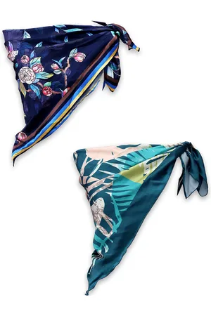 Leeza Store Women Pack Of 2 Printed Scarves