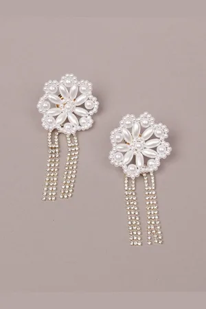 Alberre Odette Gold-Toned Classic Drop Earrings