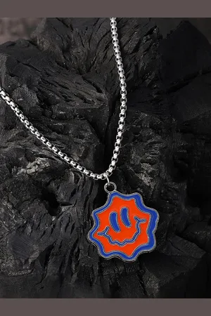 French Accent Silver-Plated Pendant With Chain