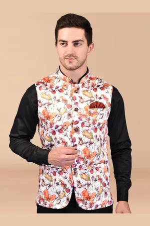 Moda Rapido Printed Woven Nehru Jacket