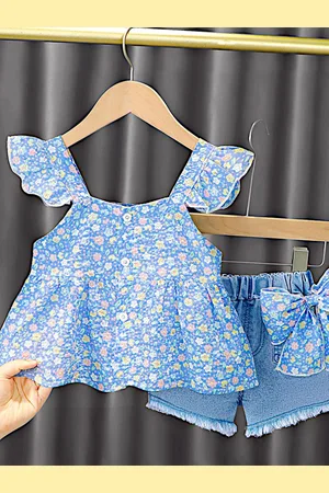 BAESD Girls Top with Shorts
