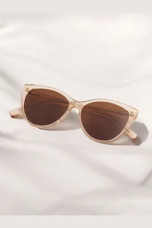 Ted Smith Unisex Cateye 100% Acetate Sunglasses with Polarised and UV Protected Lens