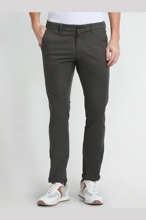 Arrow Men Slim Fit Low-Rise Trousers