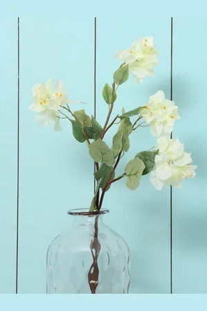 Home Centre White Artificial Bougainvillea