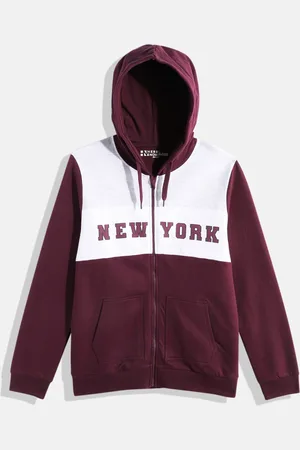 HERE&NOW Boys Printed Hooded Pure Cotton Sweatshirt