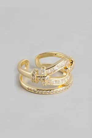DressBerry Stone Studded Finger Ring