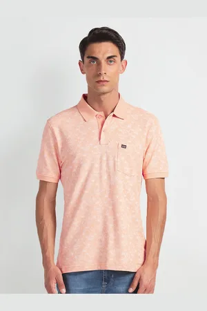 Arrow Floral Printed Polo Collar T-shirt