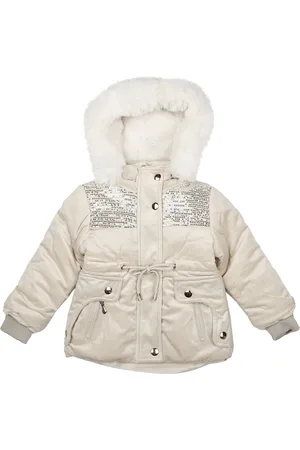 Mothercare Girls Embellished Puffer Jacket